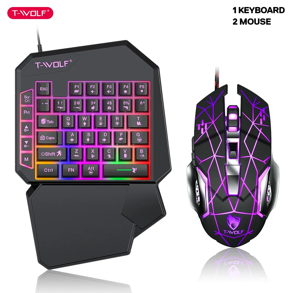 Gaming Accessories Mobile - T-WOLF TF900 One Handed Keyboard Throne