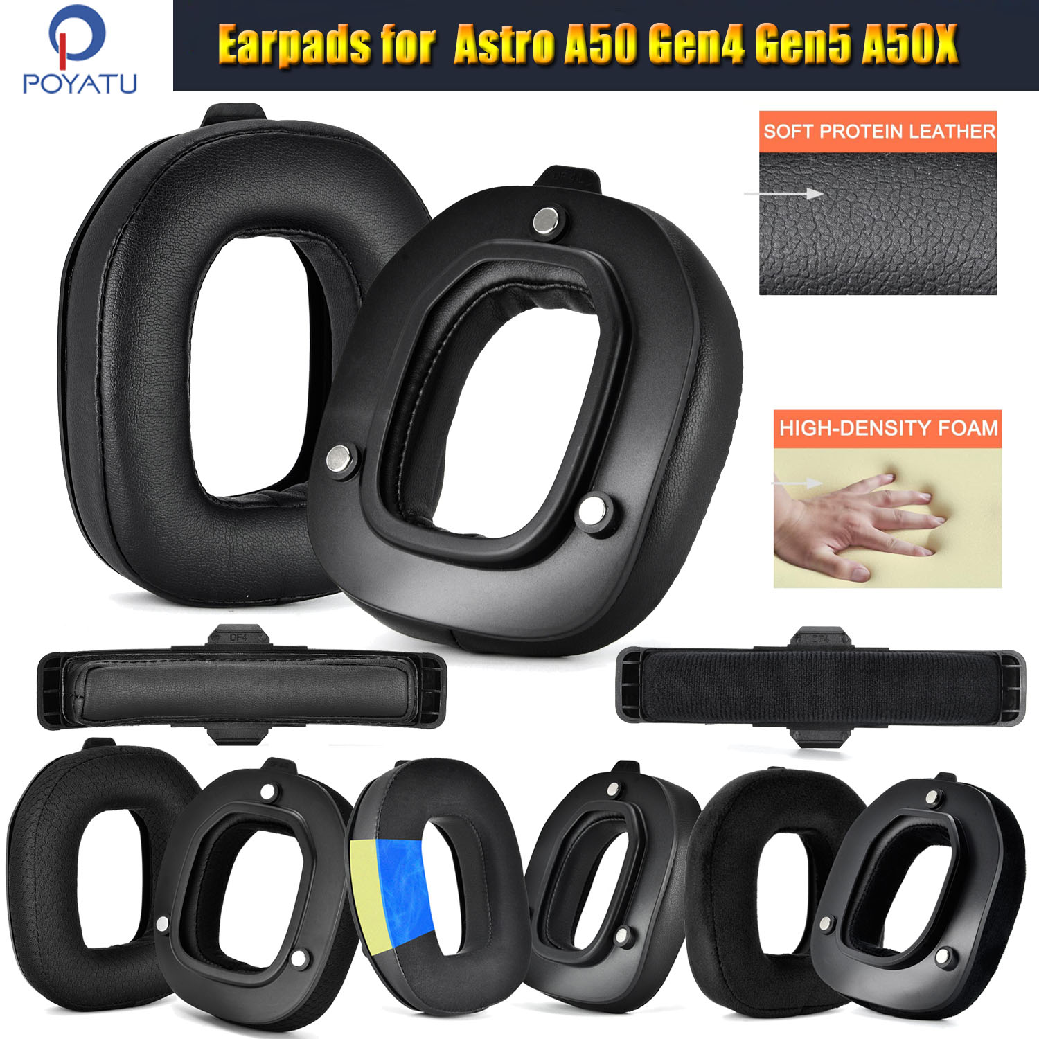 Gaming Accessories Logitech - Poyatu Earpads for Logitech Astro A50