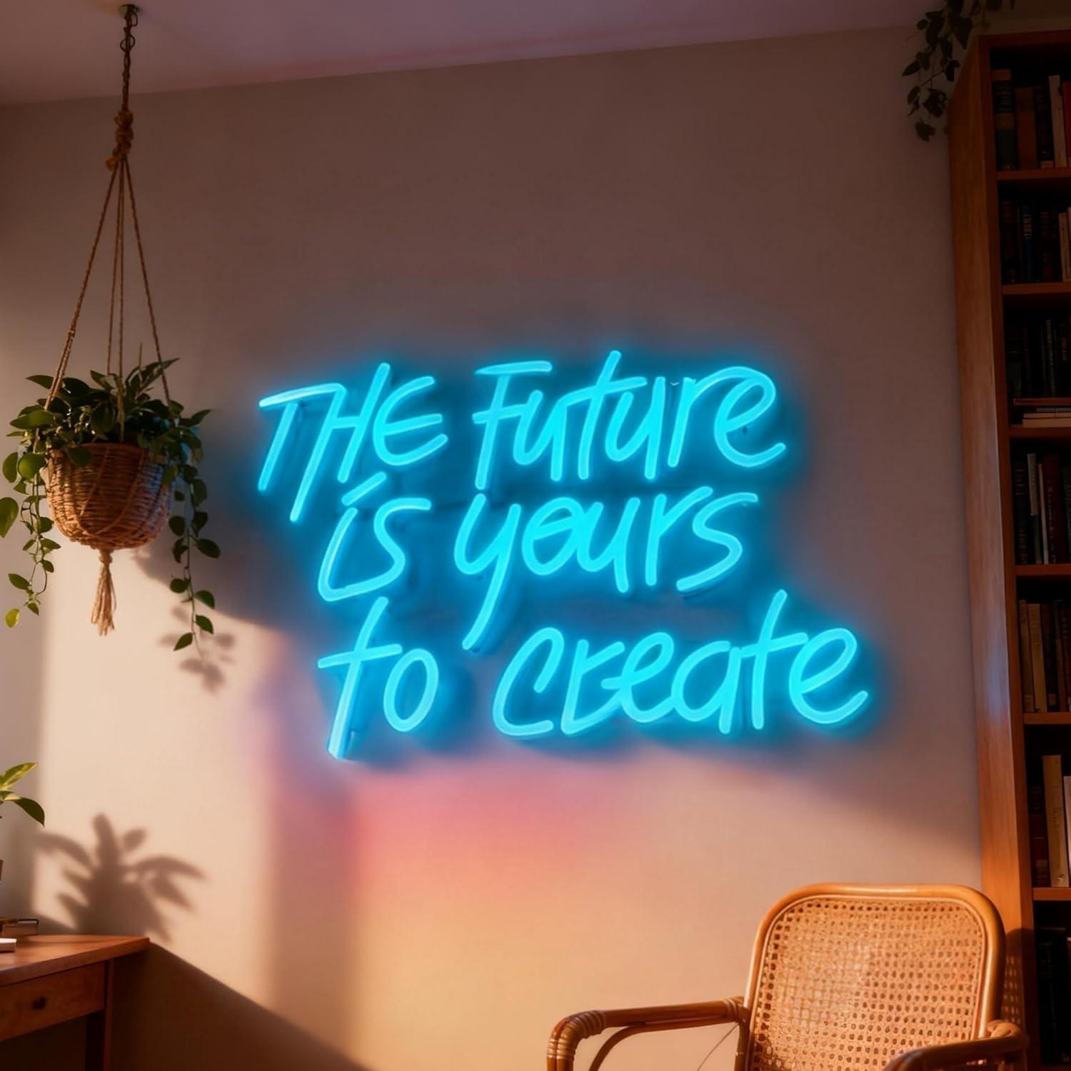 Accessories For Your Gaming Room - The Future is Yours Neon Sign