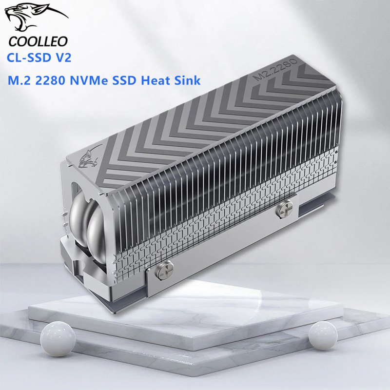 M2 Heatsink Cooler - COOLLEO M.2 2280 NVMe SSD Heat