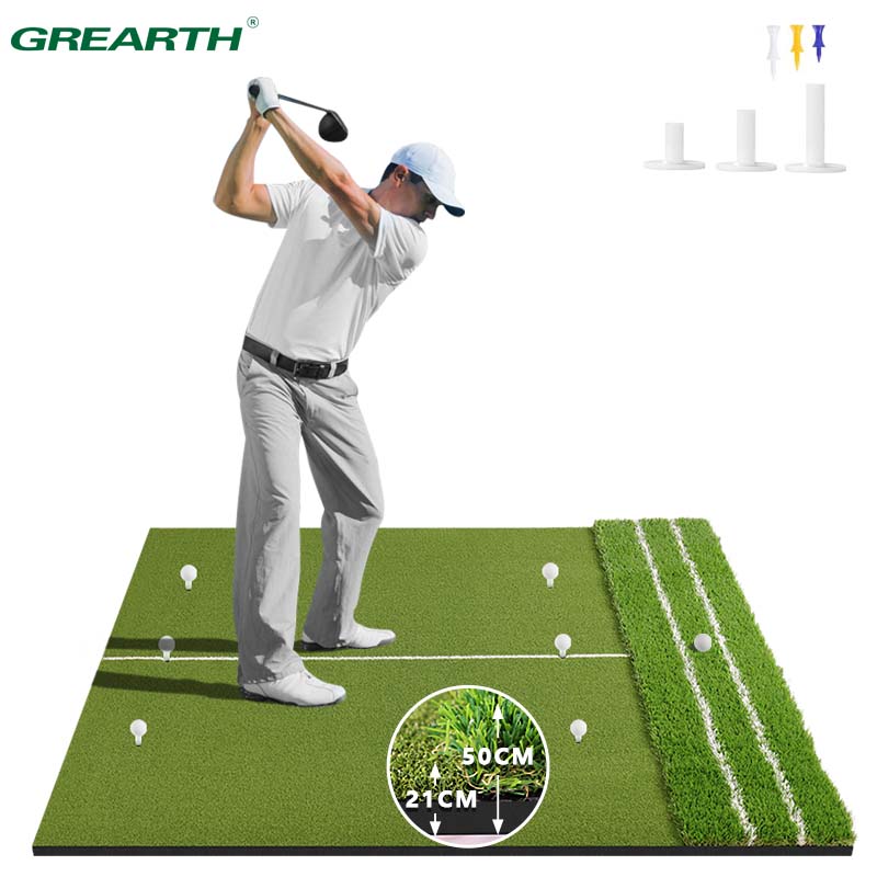 Desk Corner Mat - Premium Dual-Turf Golf Mat: Upgraded 5