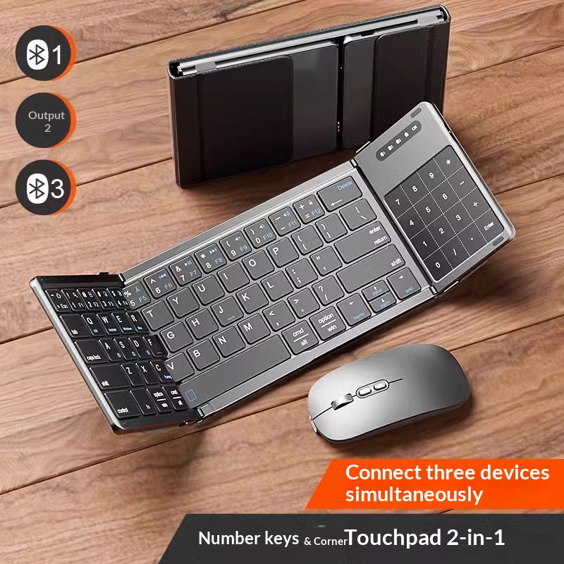 Gaming Accessories Laptop - Mengzu Tri Fold Wireless Bluetooth Keyboard