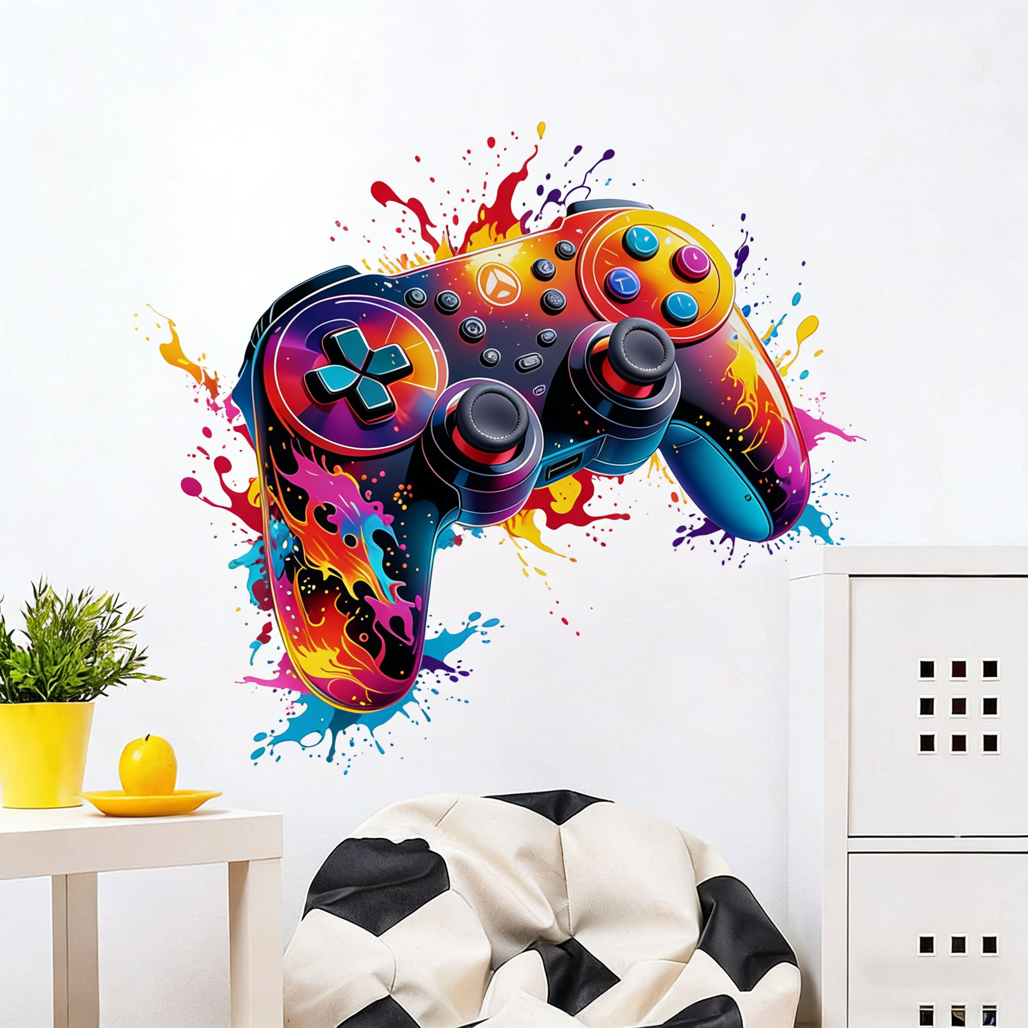 Red Flame Game Controller Wall - огляд і ціна Accessories For Your Gaming Room
