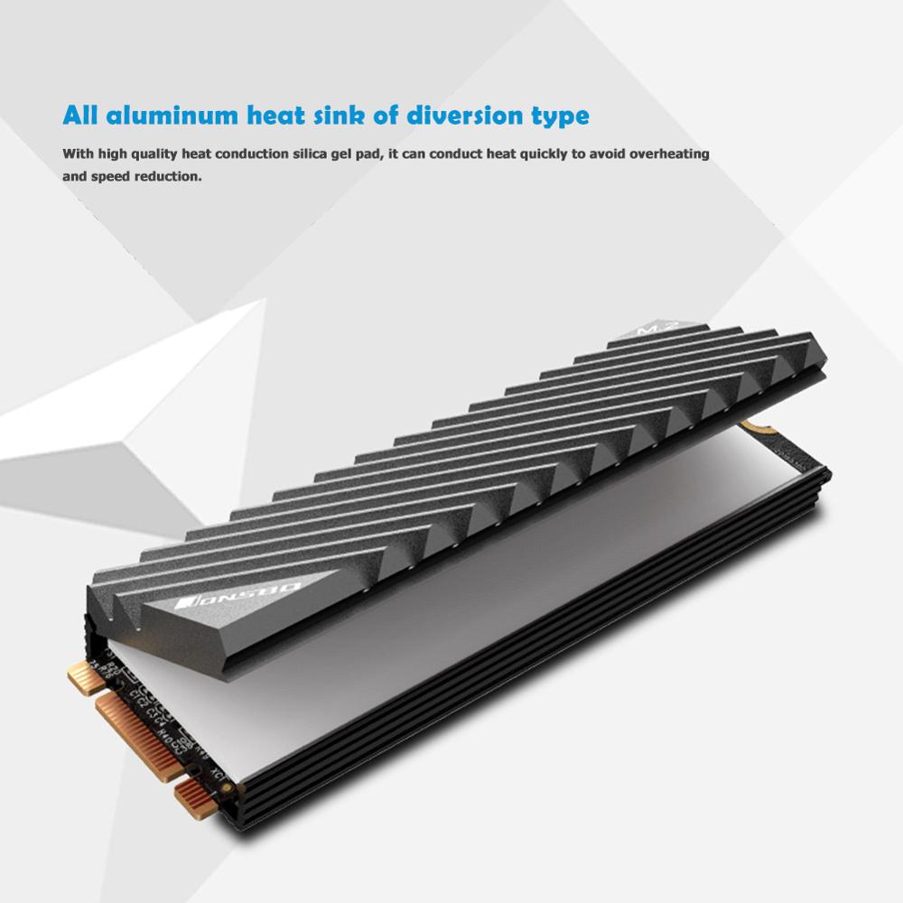 Jonsbo M2 2280 SSD Aluminum He - огляд і ціна M2 Heatsink Cooler