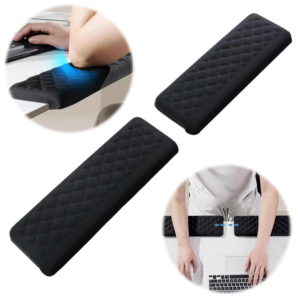 2-1PC L-Shaped Memory Foam Elb - огляд і ціна Desk Corner Mat