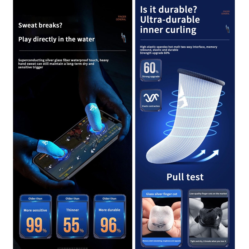1 Pair Gamer Finger Sleeves Sw - огляд і ціна Gaming Accessories Mobile