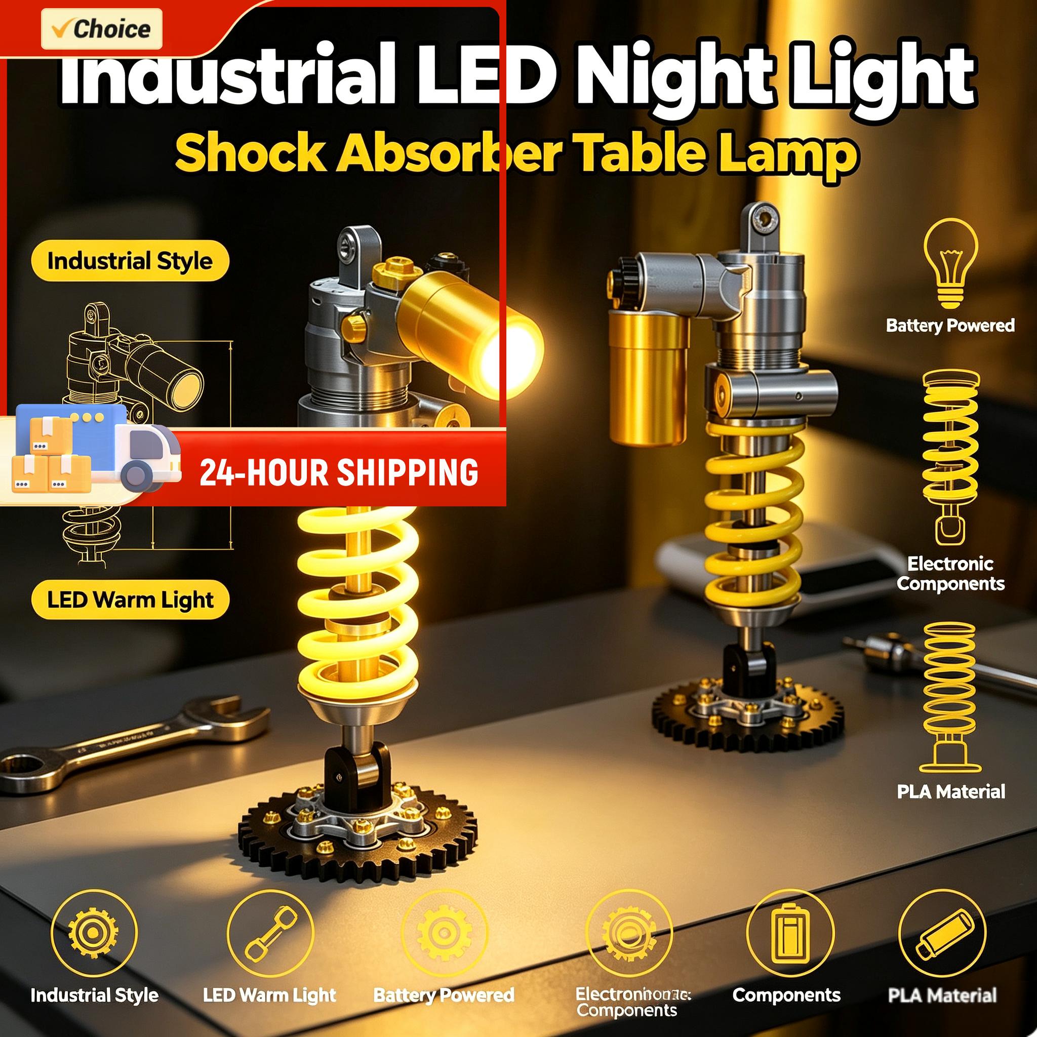Industrial Style LED Night Lig - огляд і ціна Accessories For Your Gaming Room
