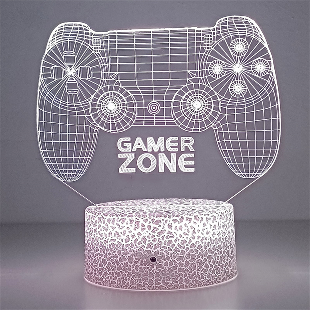 GAMER 3D Lamp LED Night Light  - огляд і ціна Accessories For Your Gaming Room