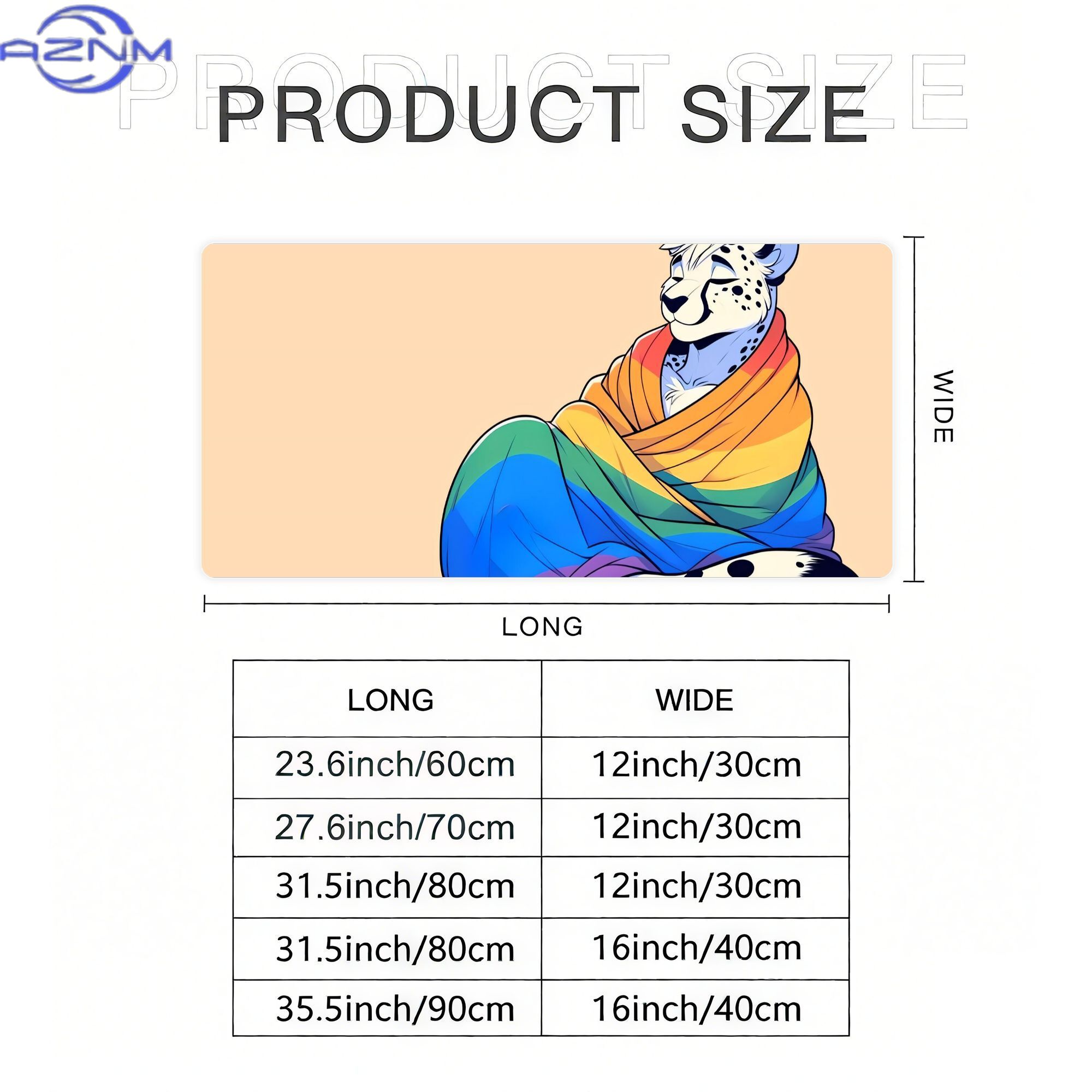 Comfy Womfy Furry Pride Cheeta - огляд і ціна Desk Corner Mat