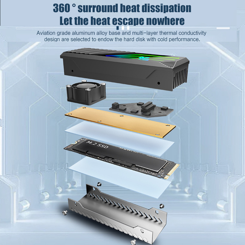 M2 Heat-sink NVMe SSD 2280 Coo - огляд і ціна M2 Heatsink Cooler