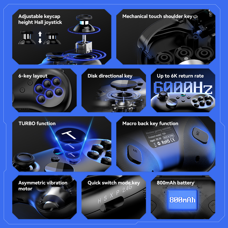 BSP-Y04 Wireless Hall Effect J - огляд і ціна Gaming Accessories For Android