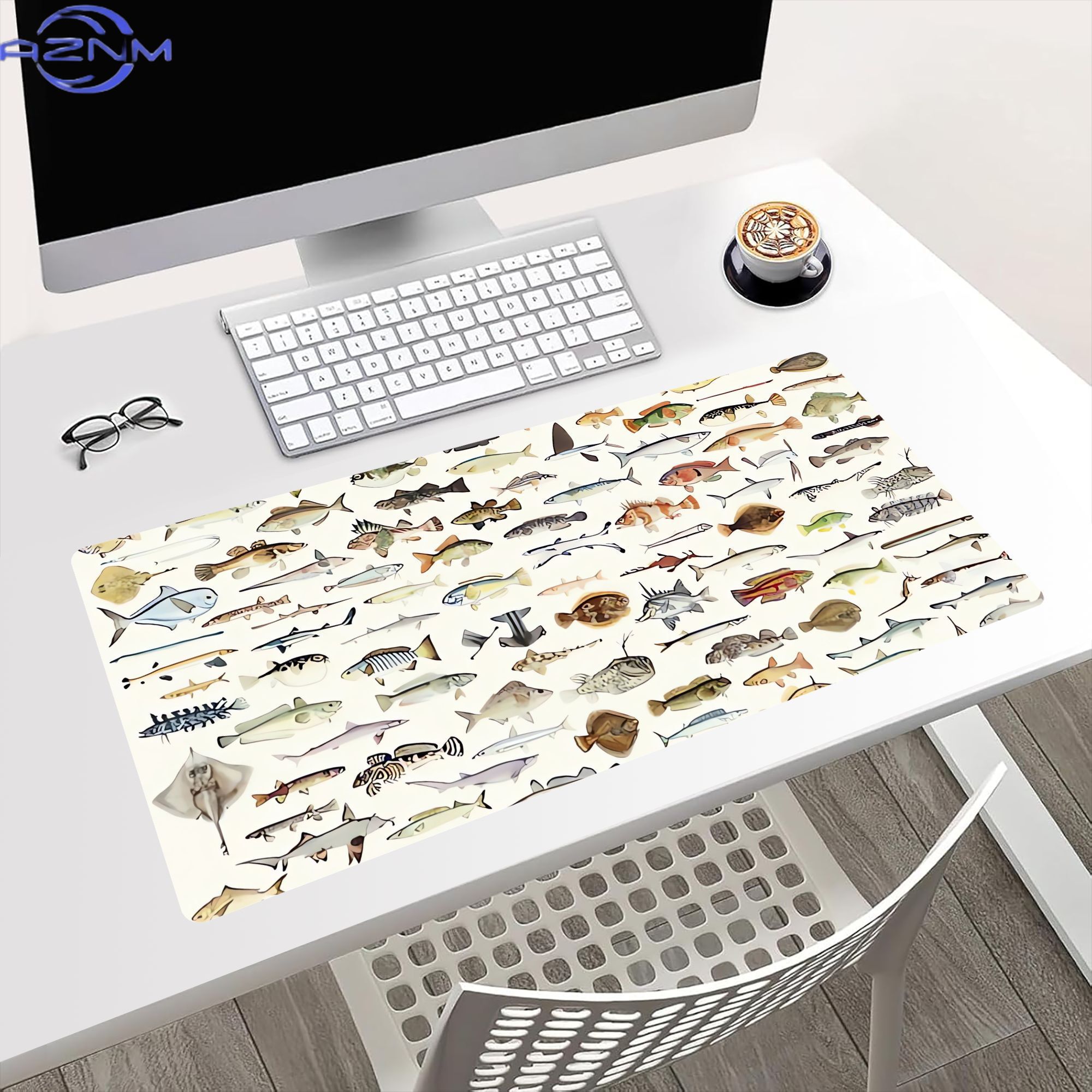 Fish Desk Mat for Mood Lightin - огляд і ціна Desk Corner Mat
