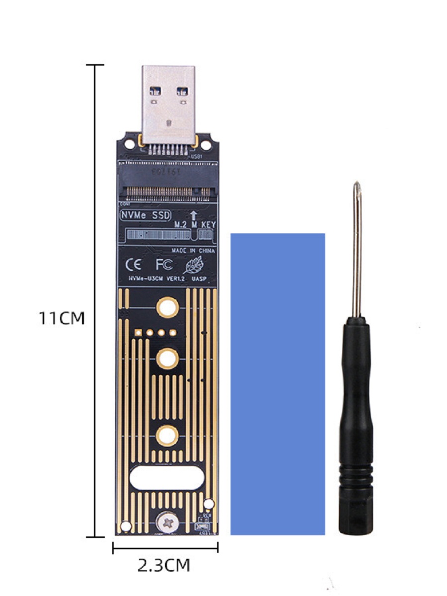 M2 NVMe SSD Enclosure 10Gbps P - огляд і ціна M2 Heatsink Cooler