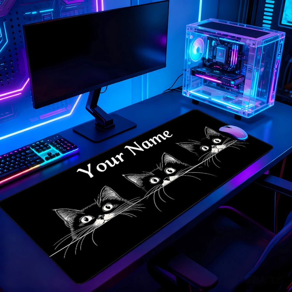 Cute 3 Black Cats Custom Desk  - огляд і ціна Gaming Accessories Name