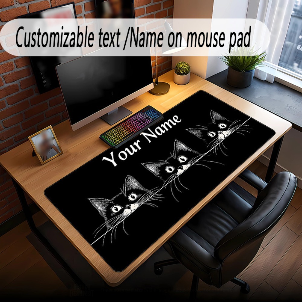 Cute 3 Black Cats Custom Desk  - огляд і ціна Gaming Accessories Name