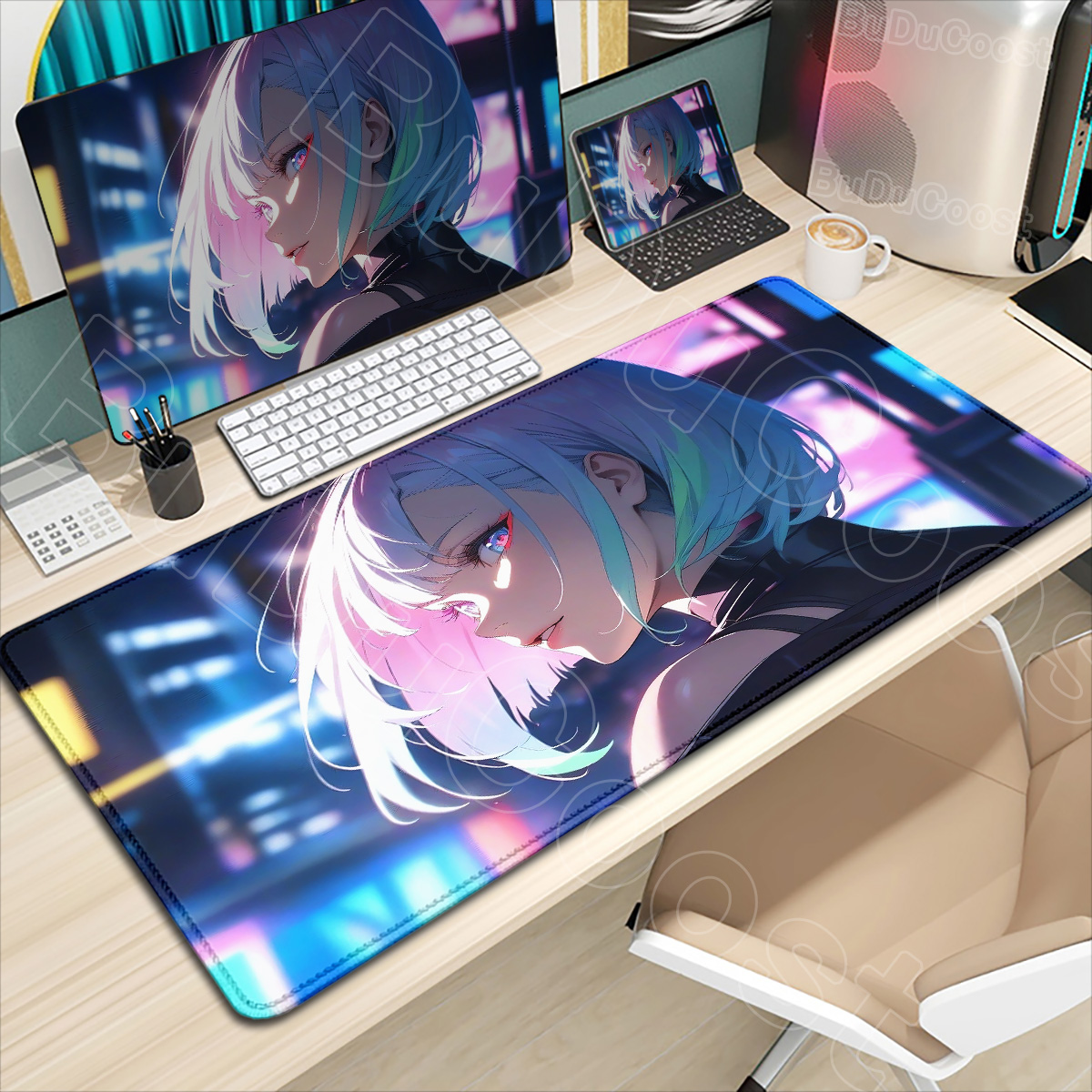 HD Printing New Wallpaper C_cy - огляд і ціна Desk Corner Mat